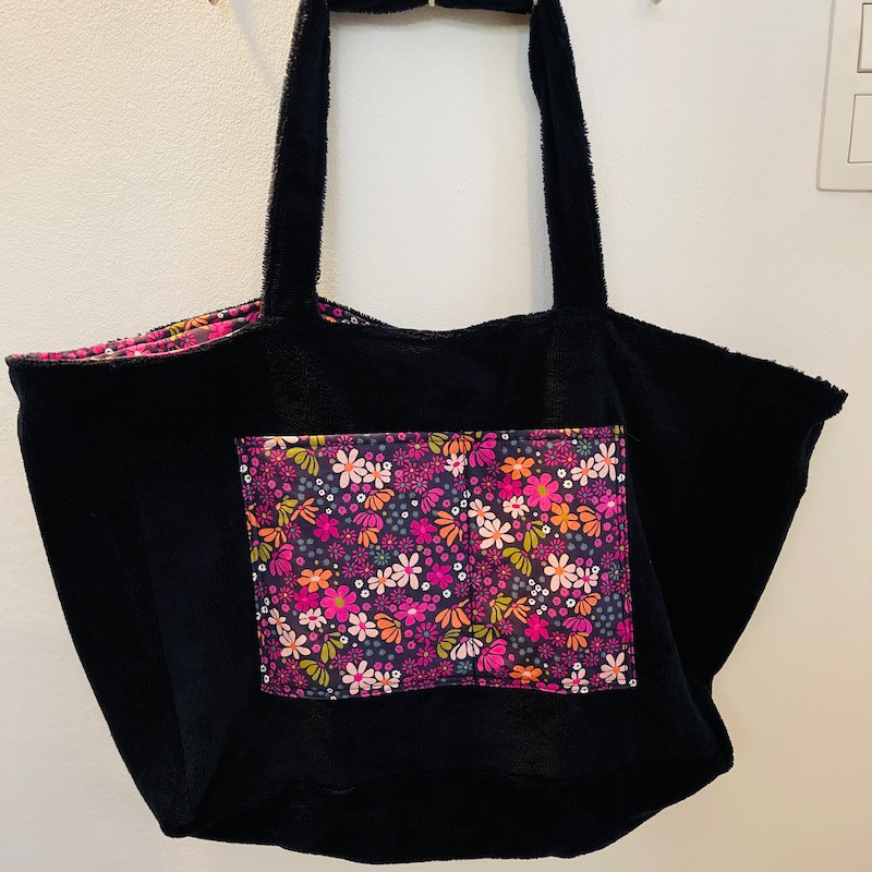 Sac de plage, cabas en éponge de bambou