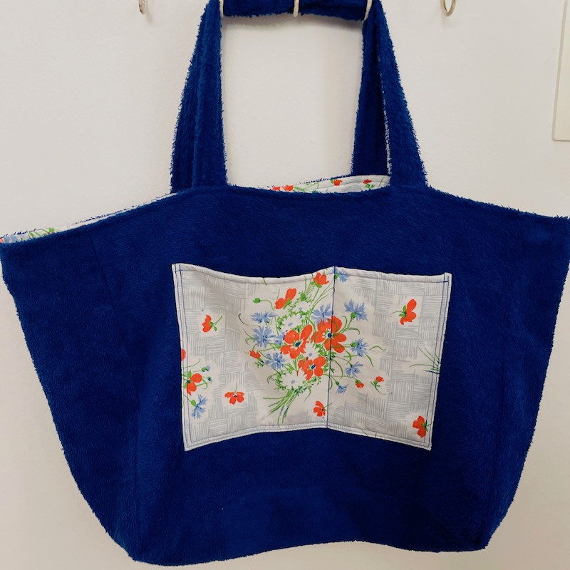 Sac cabas en éponge bouclette