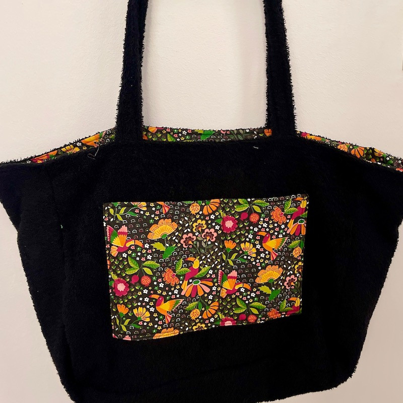 Sac cabas en éponge bouclette