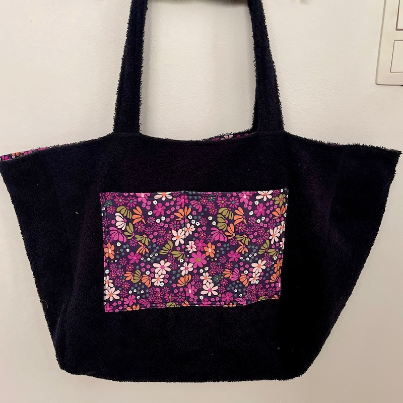 Sac cabas en éponge bouclette